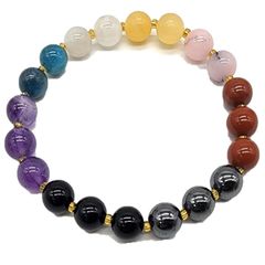 天然石 多宝ブレスレット 12mm 大玉 デザインブレスレット】 - メルカリ