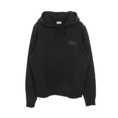 ディーゼル DIESEL パーカー ロゴ A15084 ブラック コットン フーディー メンズ Used A