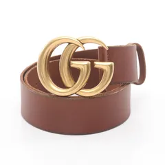 グッチ GUCCI ベルト ダブルG レザー ベルト レディース Used B