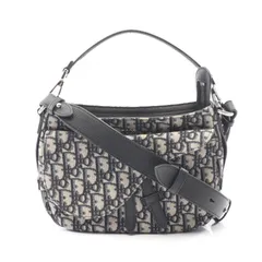 ディオール Dior ショルダーバッグ サドル ミニ ソフトバッグ オブリーク 1ADH0024YKY ネイビー キャンバス レザー オブリーク サドル ミニ ソフトバック レディースのサムネイル