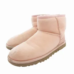 アグ UGG ムートンブーツ ショート シューズ US5 22.0cm ピンク /HO ☆AA★