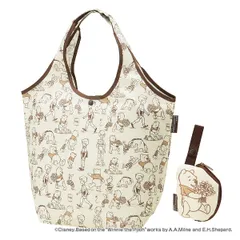 エコバッグ 収納ポーチ付き 折り畳み式 クマのプーさん （ レジバッグ ショッピングバッグ エコバック 折りたたみ コンパクト ECOバッグ 買い物バッグ マイバッグ 買い物かばん 買い物袋 プーさん キャラクター Disney ディズニー ）