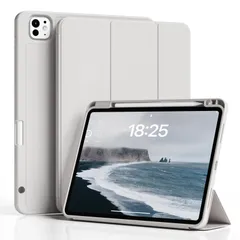GKABXY iPad Air 13インチ ケース 2025/2024 iPad Pro 12.9 インチ 第6/5/4世代 (2022/2021/2020) ケース ペンシルホルダー付き オートスリープ/ウェイク機能 とPencil充電対応 薄型  ...