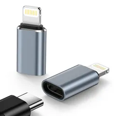 Haoano Type Cからライトニング変換用アダプタ 2個セット タイプCからIOS変換480Mbpsデータ転送/10ｗ高速充電 USB-C iPhone 変換コネクタ アルミ合金外装 軽量小型 iPhone14/13/12/11/SE/iPad ...