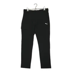 中古 メンズ プーマ PUMA パンツ M 黒 ブラック ストレッチ シンプル