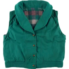 古着 70年代 ウールリッチ WOOLRICH ショールカラー リバーシブル 中綿ベスト USA製 レディースL相当/eaa613170