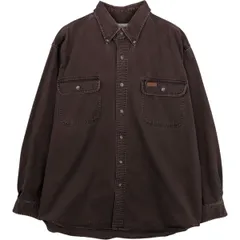 古着 カーハート Carhartt 長袖 ボタンダウン ワークシャツ メンズL相当/eaa610925