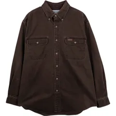 古着 カーハート Carhartt 長袖 ボタンダウン ワークシャツ メンズL相当/eaa610927