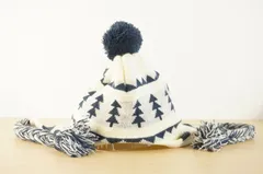 男女兼用   キッズ　男の子　ポンポン付ニット帽　サイズ５３cm〜５５cm　キャップ　帽子　スタイルハット　[[：：]]