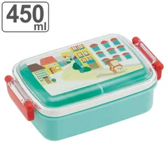 お弁当箱 抗菌ふわっとタイトランチ 1段 450ml パンどろぼう （ ぱんどろぼう ランチボックス 食洗機対応 レンジ対応 抗菌 日本製 ドーム蓋 キッズ 食洗機OK レンジOK お弁当 弁当 一段 2点ロック 銀 AG ）