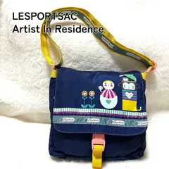 【LESPORTSAC Artist In Residence】レスポートサック アーティストインレジデンス イラスト ショルダーバッグ ネイビー かばん キッズ