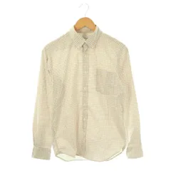 グリーンレーベルリラクシング ユナイテッドアローズ green label relaxing ボタンダウンシャツ 長袖 チェック S 黄 イエロー 青 ブルー /AT ■OS ■GY14