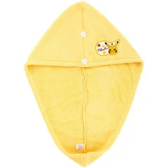 ピカチュウ サウナヘアターバン 吸水速乾 お風呂上がり 洗顔 タオルキャップ ヘアキャップ ポケットモンスター ポケモン キャラクター スケーター