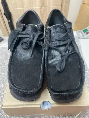 クラークス ワラビー ブラック カーフレザー UK 9