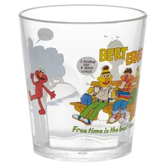 アクリルコップ セサミストリートPOP エルモ×クッキーモンスター キャラクター スケーター