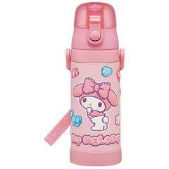 マイメロディ 水筒 マグボトル 480ml  保冷専用 3D ロック付 ワンプッシュ ダイレクト マシュグミ 子供 子ども キッズ サンリオ キャラクター スケーターのサムネイル