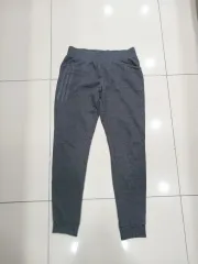 アディダス レディース M グレー トラックパンツ ジョガーパンツ スポーツ 春 秋 中古 ウエストゴム