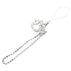 スワロフスキー ハート キーホルダー チャーム ストラップ シルバー クリスタル メタル レディース SWAROVSKI【1-0213778】