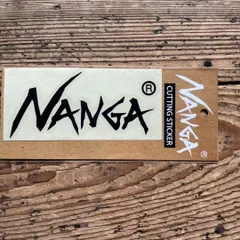 新品　NANGAナンガ　カッティングステッカーXS　黒 ブラック　くろ　アウトドア　車　釣り道具　ゴープコア　シール　ステッカー