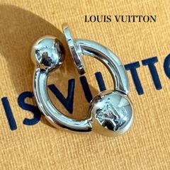 【美品】ヴィトン モノグラム パール ピアス フープ M01297 LV ルイヴィトン ピアス ユニセックス モノグラム フェイクパール M01297