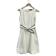 M'S GRACY(エムズグレイシー) ワンピース サイズ38 M レディース美品  - 白 ノースリーブ/ロング コットン