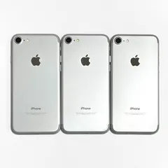 【中古・ジャンク・3台まとめ売り】iPhone7 32GB バッテリー80~93％ [3台] シルバー docomo 本体 ジャンク品 iPhoneまとめ売り ⑤