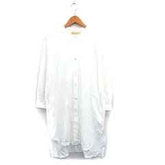 ハートマーケット HEART MARKET シャツ ワンピース ロング 長袖 コットン シンプル F ホワイト 白 /KT17