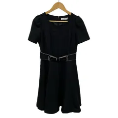 GALLERYVISCONTI(ギャラリービスコンティ) ワンピース サイズ2 M レディース美品  - 黒 半袖/ロング丈/リボン