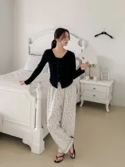 パジャマ パンツ 新作 ルームウェア ストライプ