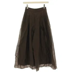 アプワイザーリッシェ Apuweiser-riche 24AW ワイドパンツ 24378640 パンツ 0 茶 ブラウン /☆G ■BM