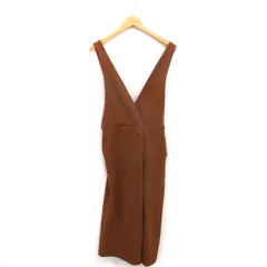 ニコアンド Niko and.. オールインワン サロペット ワイド パンツ ロング 4 茶 ブラウン /TT21