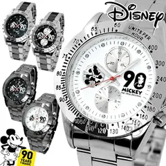 【アウトレット】 ディズニー ミッキー 腕時計  90周年 記念 アナログ ミッキーマウス メンズ レディース 子供 ブランド ディズニー ユニセックス 回転ベゼル クロノグラフモデル