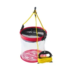 [プロマリン(PRO MARINE)] EVA反転 クリアーバケツ丸 クリアー×レッド 21cm