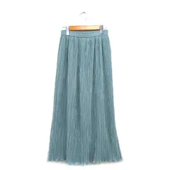 アーバンリサーチ URBAN RESEARCH ギャザースカート ロング シンプル F ミントグリーン /KT2