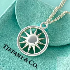 ✨希少✨Tiffany ティファニー 太陽 サン ネックレス シルバー925 ティファニー 希少 太陽 サン ダブルチェーン ネックレス シルバー