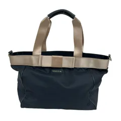 TOCCA(トッカ) ショルダーバッグ - 黒×ベージュ リボン