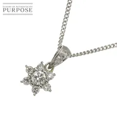 ダイヤ 0.50ct/0.02ct ネックレス 39.5cm Pt プラチナ Diamond Necklace 90312115