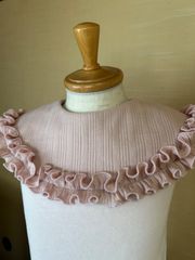 メロウスタイ ハンドメイド 生成り つぶつぶ スナップ フリルスタイ
