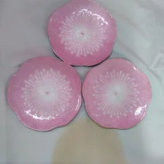 伝統工芸品 七宝焼 菓子皿/  小皿 3枚組 きれいな品物です。保管品 T158