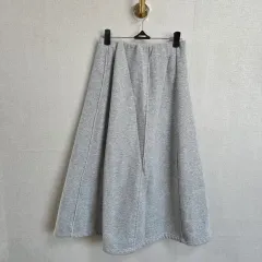 レディース グレー ロング 起毛 スカート F