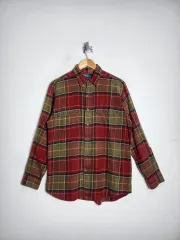 M ポロ ラルフローレン エルボー フェザー パッチ ウェスタン CHECK シャツ