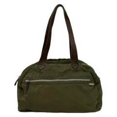 PaulSmith(ポールスミス) ボストンバッグ - カーキ×ダークブラウン 本体ロックなし レザー