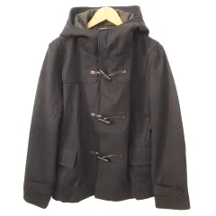 フリークスストア FREAKS STORE ショート ダッフルコート ウール ジャケット L 紺 ネイビー ■TCのサムネイル