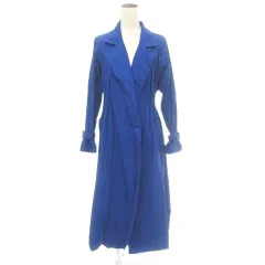 グレイル GRL トレンチ コート アウター Mサイズ 青 ブルー