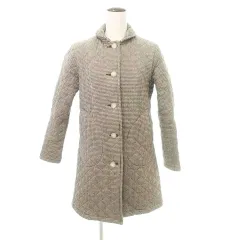 トラディショナルウェザーウェア Traditional Weatherwear 千鳥柄 キルティング コート アウター ウール 34 約Sサイズ 茶 ブラウン ■TCのサムネイル