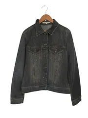 メルローズ MELROSE デニム ジャケット 長袖 無地 サイズ4 グレー QQQのサムネイル