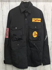 HYSTERIC GLAMOUR × Ark Air ワークジャケット ヒステリックグラマー アークエア ワッペン ナイロンジャケット ブラック size S