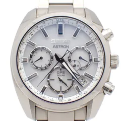 SEIKO セイコー アストロン 5Xシリーズ グローバルライン GPS衛星電波ソーラー メンズ 腕時計 白文字盤 SBXC047 / 5X53-0AJ0【いおき質店】