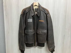 AVIREX アヴィレックス A-2 G-1 サイズS レザージャケット ブラウン 茶
