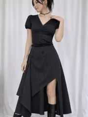 アシンメトリー フリル スカート 春新商品